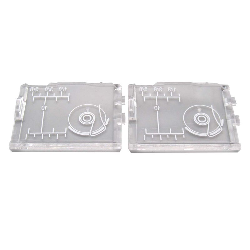 CKPSMS Brand - 2PCS Bobbin/Hook Cover Plates Compatible with/Replacement for Pfaff Brand Hobby 1122/1132/1142 Elna Brand 2600, 2800,5200 Janome(Newhome) Brand 18W LE,2040,3022,3023ML,4018,4018ME,4123 - Image 3